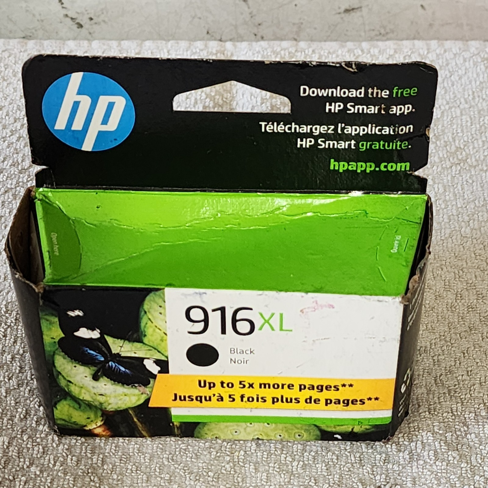 HP 916XL Black Ink Cartridge Extra High Yield  3YL66AN Genuine Sealed Box 2023