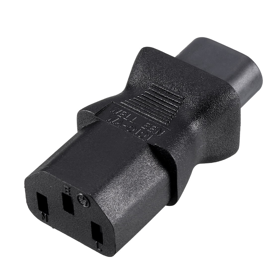 AC125V 10A/AC250V 2.5A IEC320 Male C8 to Female C13 Power Socket Adapter