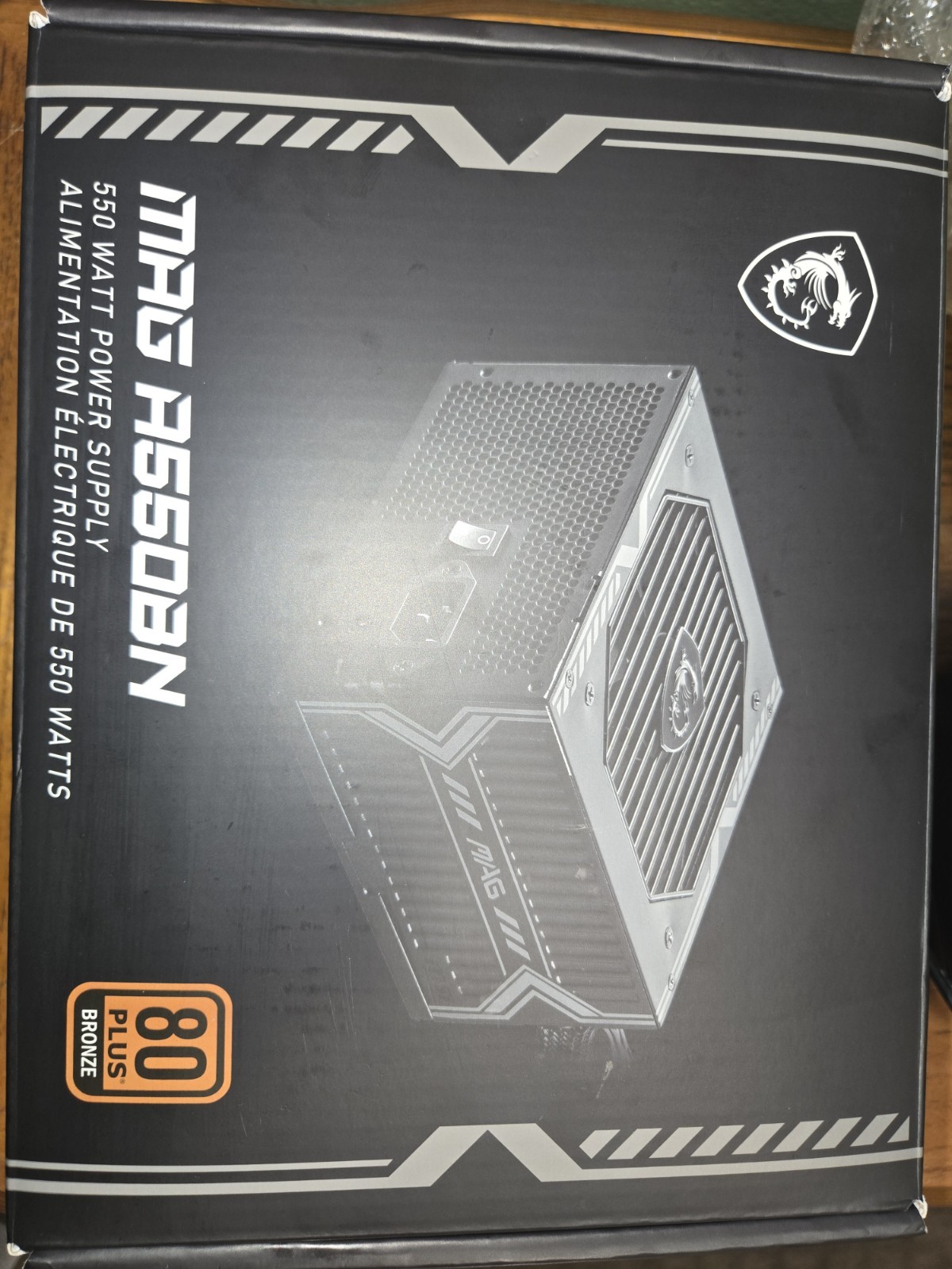 MAG A550BN Gaming Power Supply - 80 Plus Bronze Certified 550W - Compact Size...