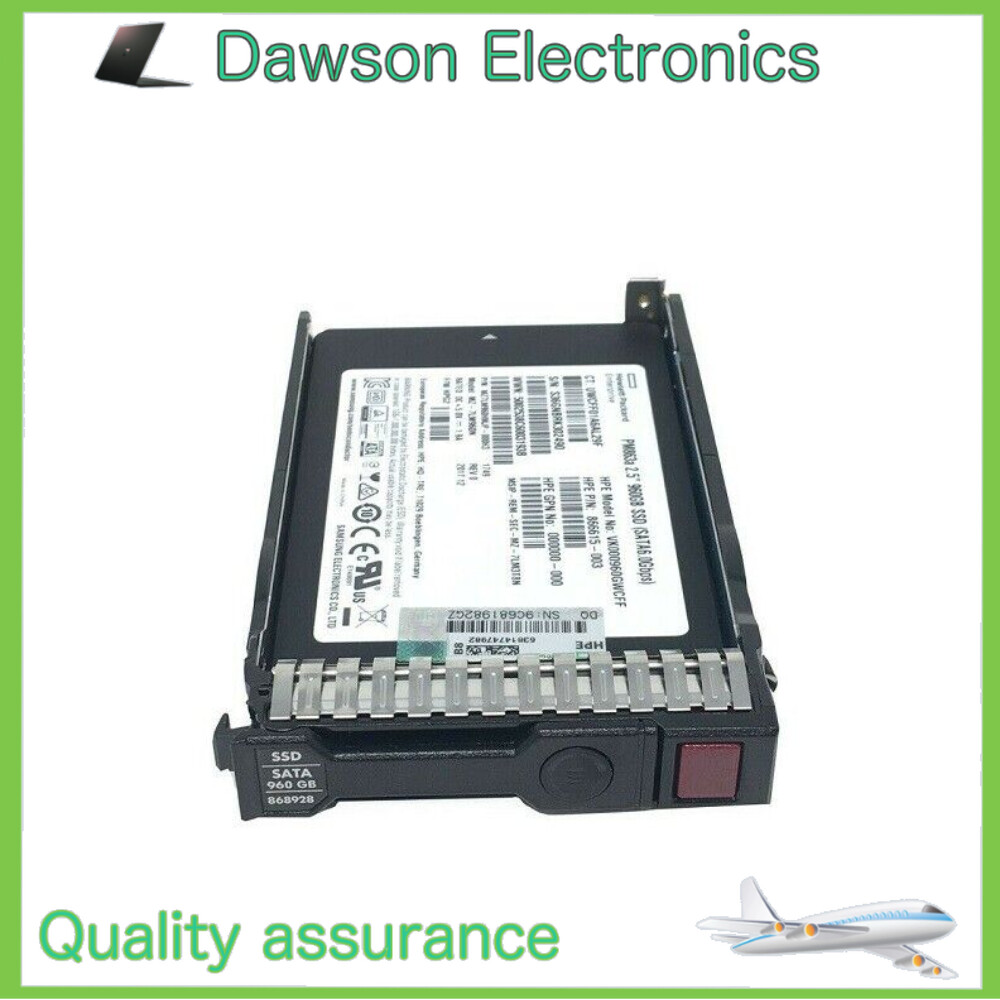 868822-B21 HPE 960GB SATA 6G 2.5" DS SSD Gen8 Gen9 Gen10 Solid State Drive NEW