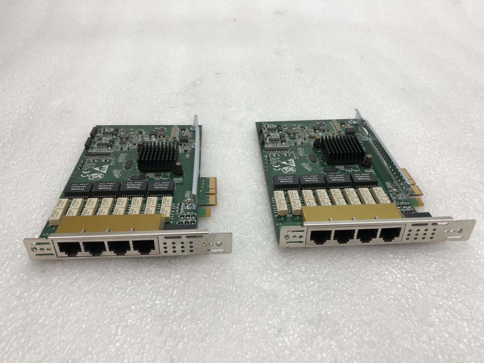 Lot of 2 Riverbed Quad Port 1GbE TX PCI-e Ethernet Adapter 410-00044-01 2.2