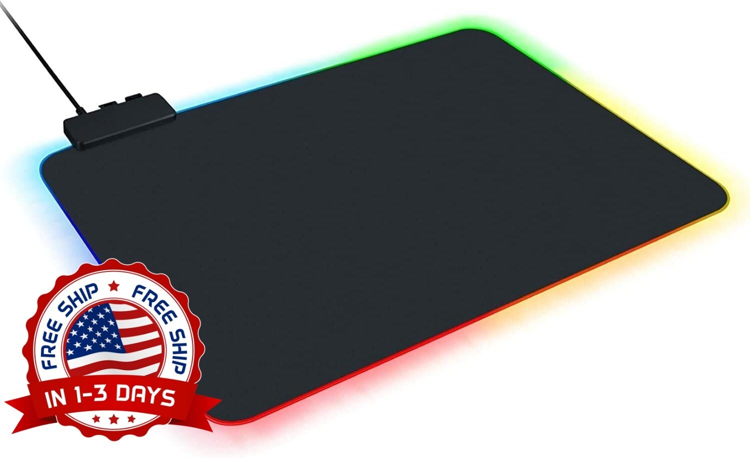 Alfombrilla de ratón para juegos RGB: iluminación cromática personalizable NUEVO
