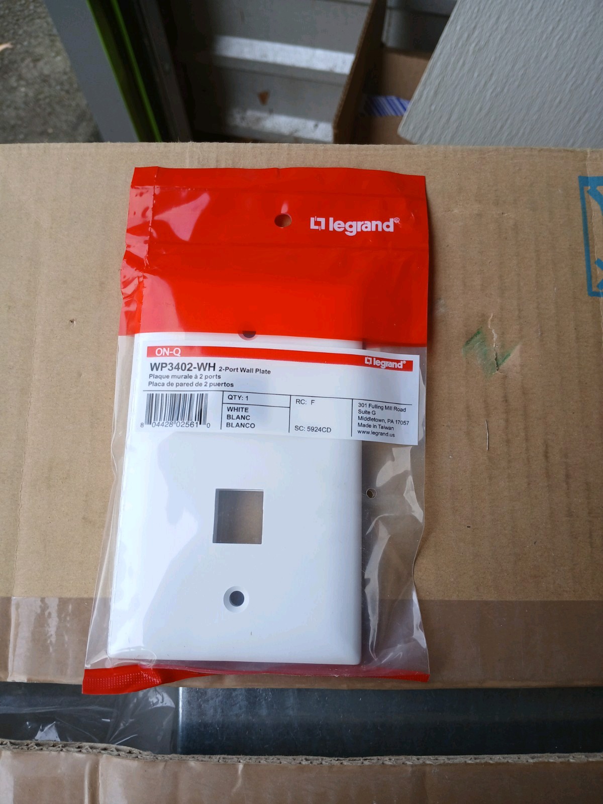 Legrand - On-Q WP3402WH  2Port Wall Plate, White Lot Of 10