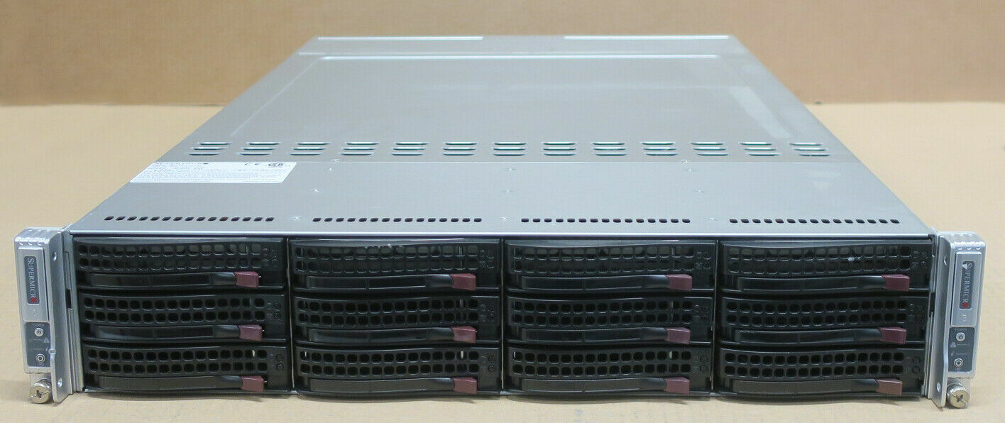 Supermicro SuperServer 6027TR-DTRF 2-Node Server X9DRT-HF 4x E5-2609v2 64GB Ram