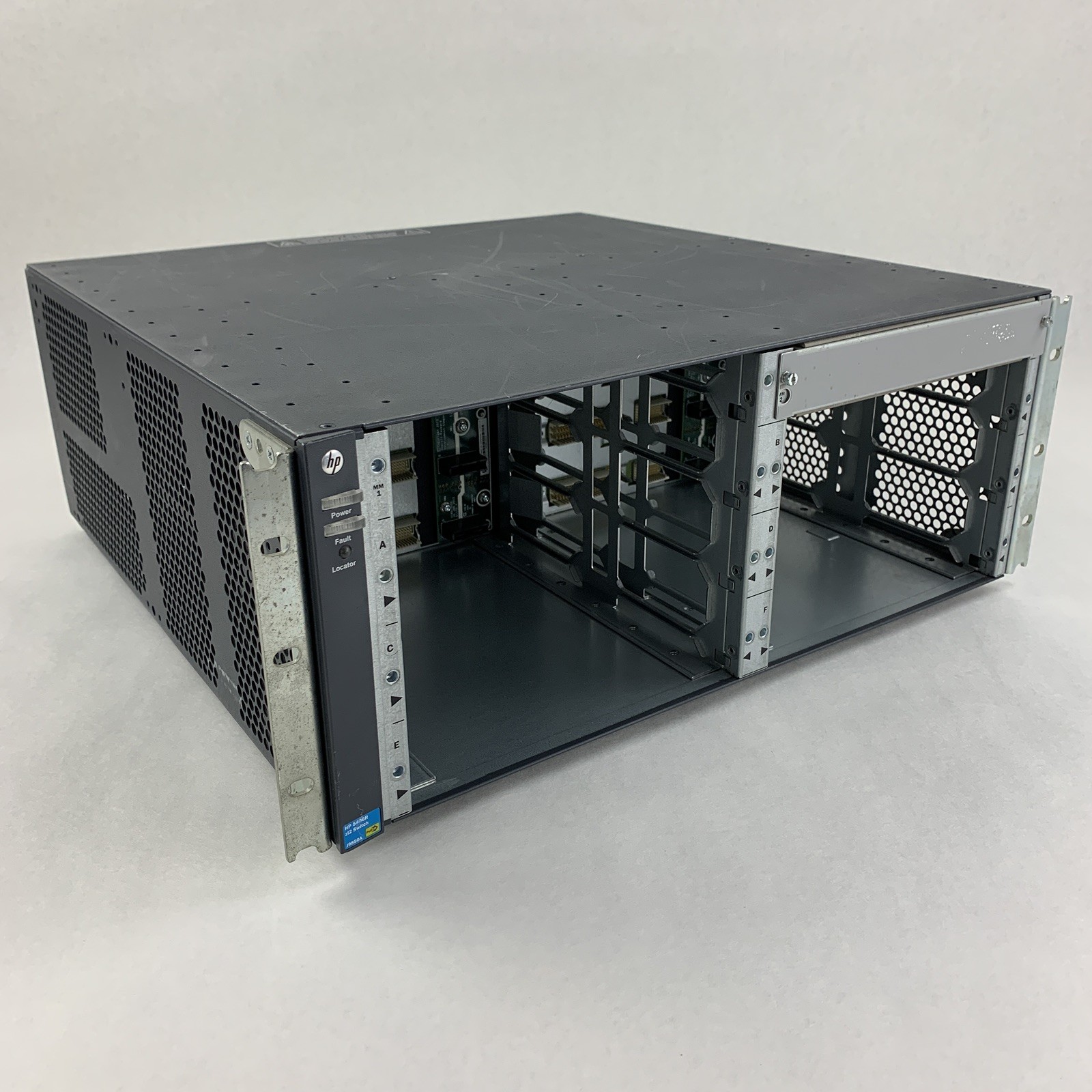 HP J9850A Aruba 5406 ZL2 Switch Chassis NO Modules 2x Power Supply Power Tested