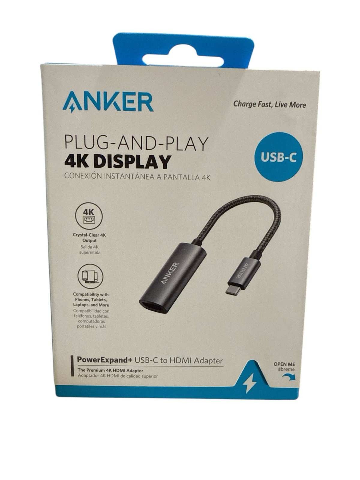 Anker USB C to HDMI Adapter (4K@60Hz), 310 USB-C Adapter (4K HDMI), for MacBook