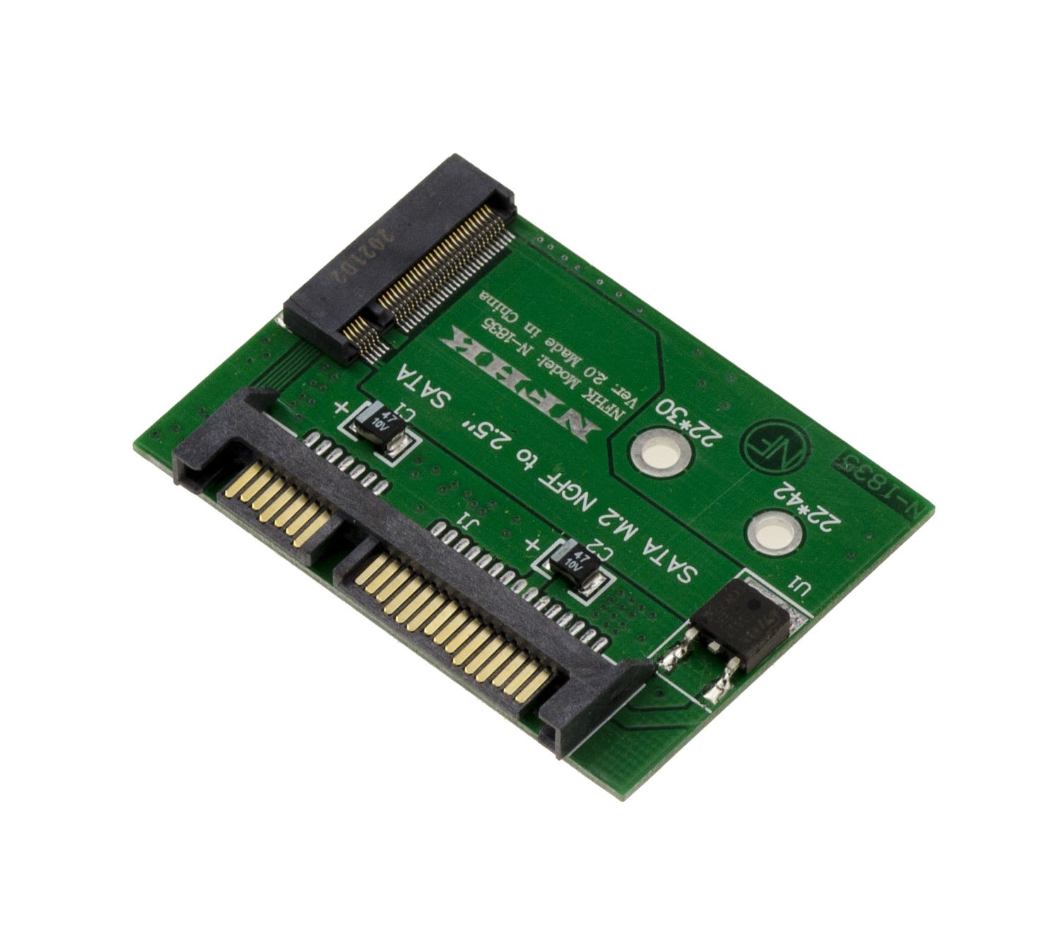 Adapter M.2 (M2 SATA NGFF B / B+M Key) to SATA 3.0 - Half Slim
