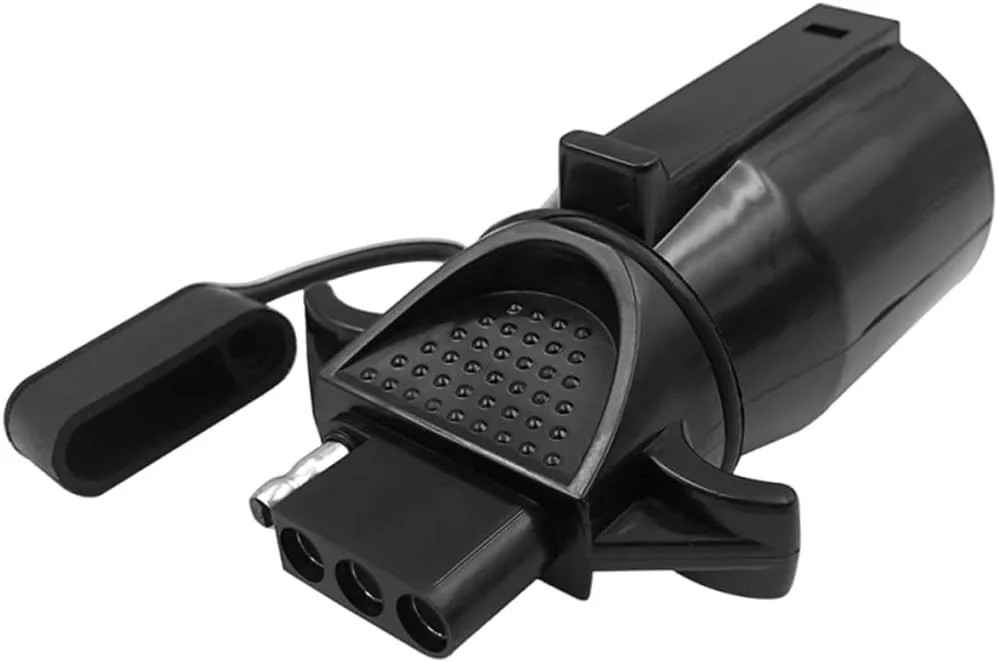 7-Pin Round to 4-Pin Trailer Adapter, with Anti-dust Cap