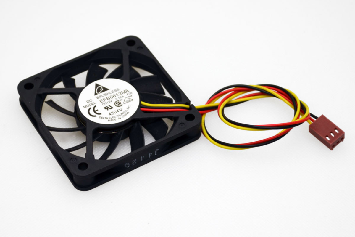 Delta EFB0612MA-F00 12V 3-Pin 60x60x10mm 6010 Quiet Fan 0.12A