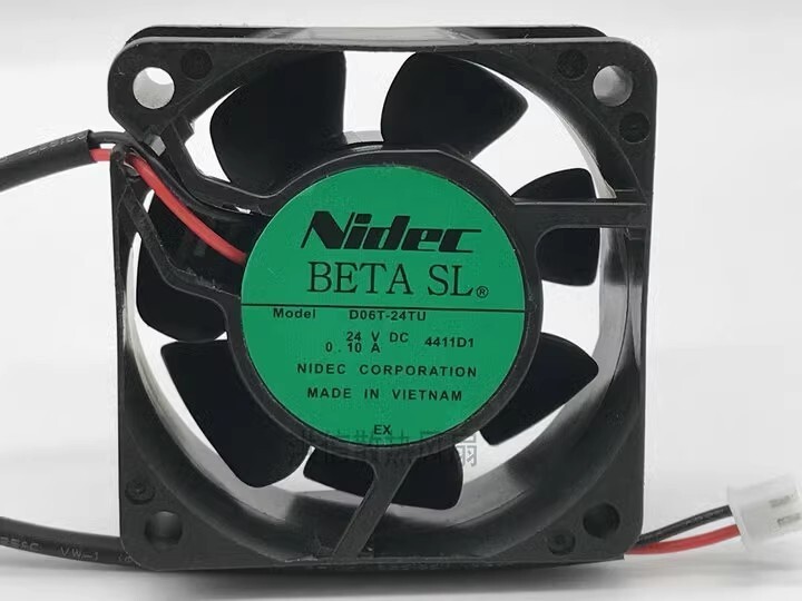 Nidec BETA SL D06T-24TU 24V DC 0.10A 60*25MM 2-Pin Inverter Cooling Fan
