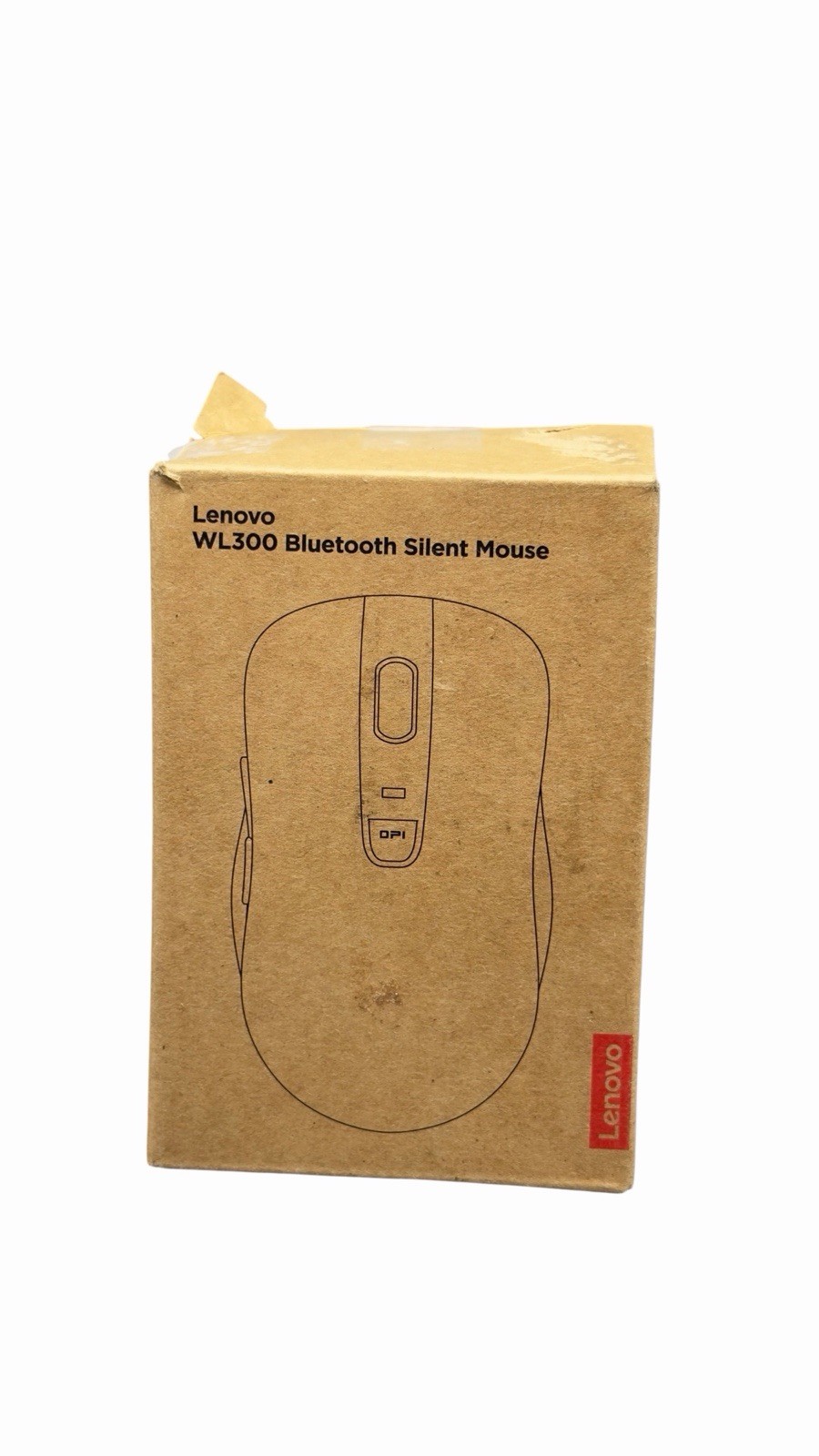 Lenovo Bluetooth Silent Mouse (WL300) - 5 Button Computer WL300 Grey 