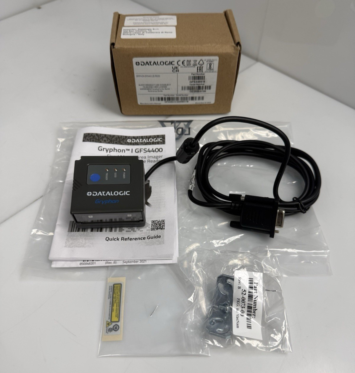 Datalogic Scanning GFS4450-9 Gryphon GFS4400 Series Fixed Scanner, 2D, RS232