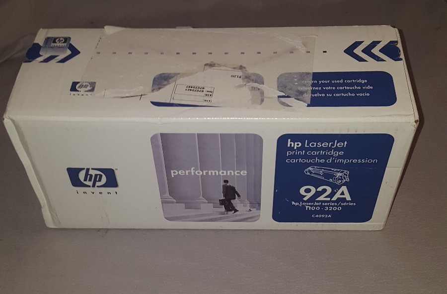 HP C4092A Black Toner Cartridge 92A Genuine New
