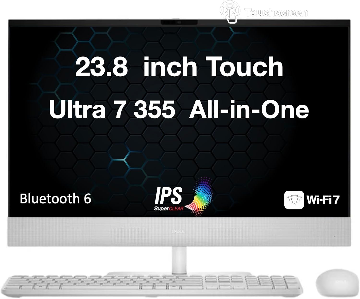 Dell 24 EC24260 All-in-One 23.8" Touchscreen IPS FHD U7-355 Upto 64G RAM 4TB SSD