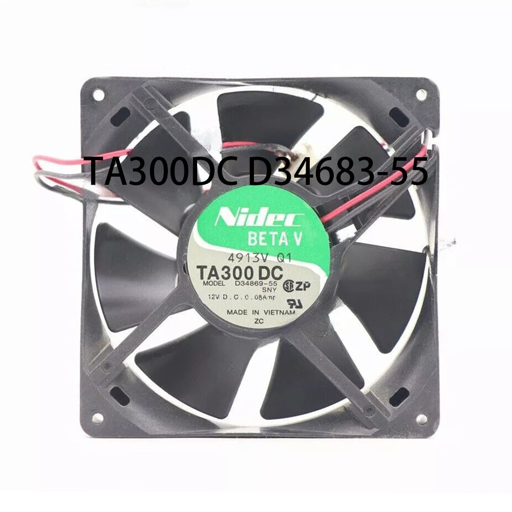 New sealed TA300DC D34683-55 Chassis fan DC 12V 0.08A 80x80x25mm Nidec radiator