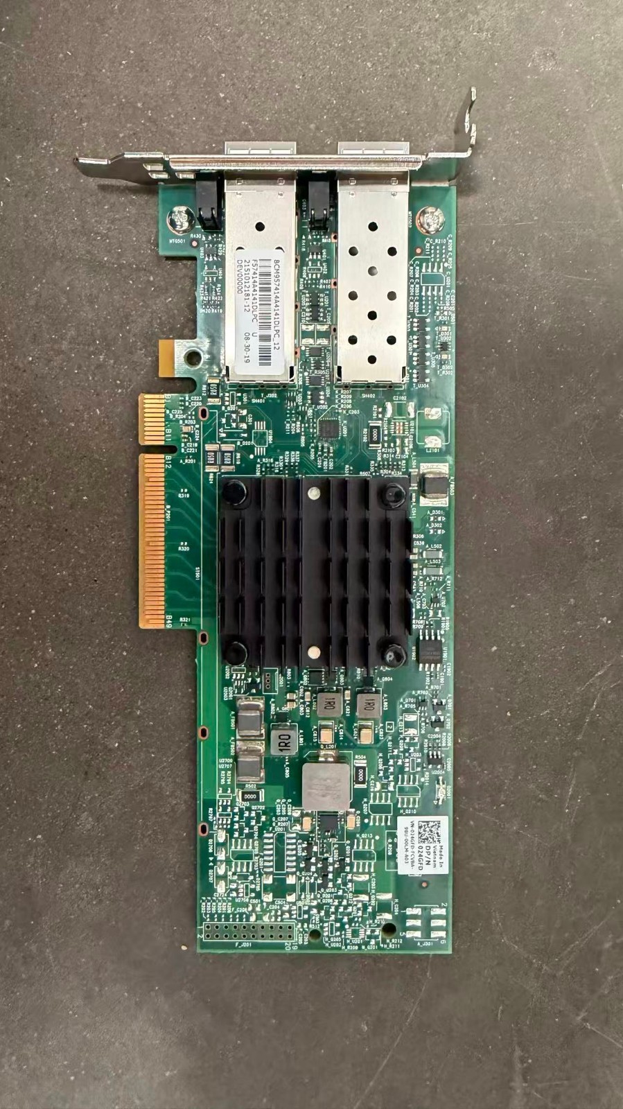 024GFD Dell Broadcom Netxtreme 57414 25GBE PCIe Network Adapter Card 24GFD
