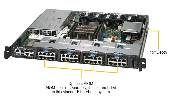 SuperMicro SYS-1019D-FRN5TP 1U 400W Server w/ X11SDS-8C MB
