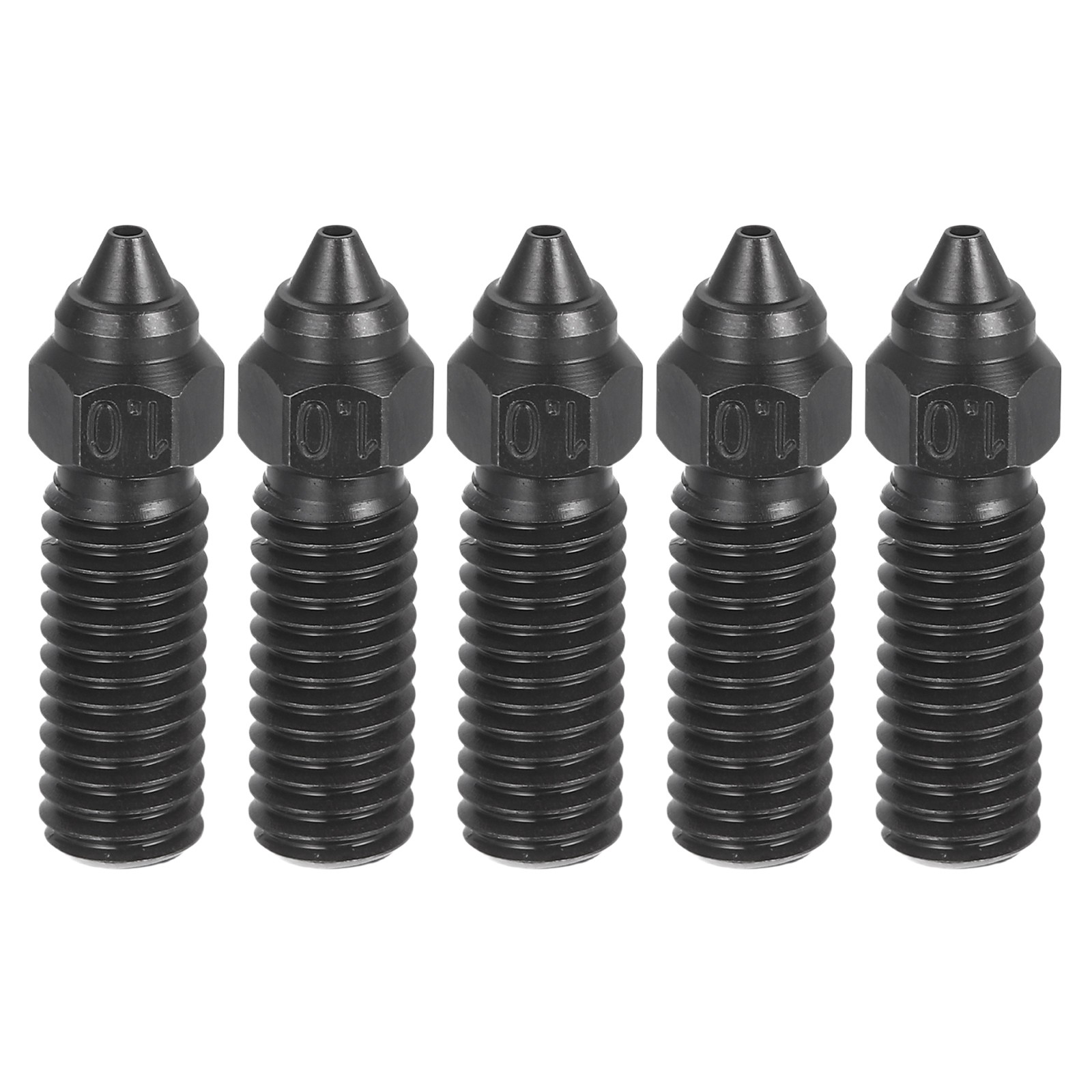 5 Pcs Hardened Steel Nozzles, 1mm M6 Thread for Carbon 3D Printers