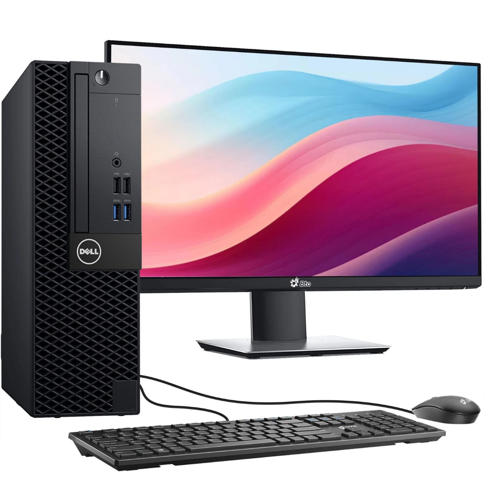Dell Desktop PC i5-7th 32GB RAM 1TB SSD Built-in WiFi New 24 Inch LED KB&M Win11