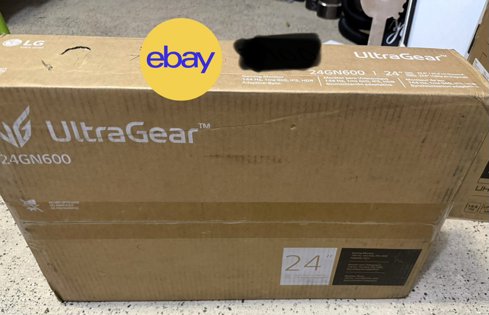 LG UltraGear 24GN600 24" IPS 144Hz 1ms Adaptive-Sync HDR Gaming Monitor Brown