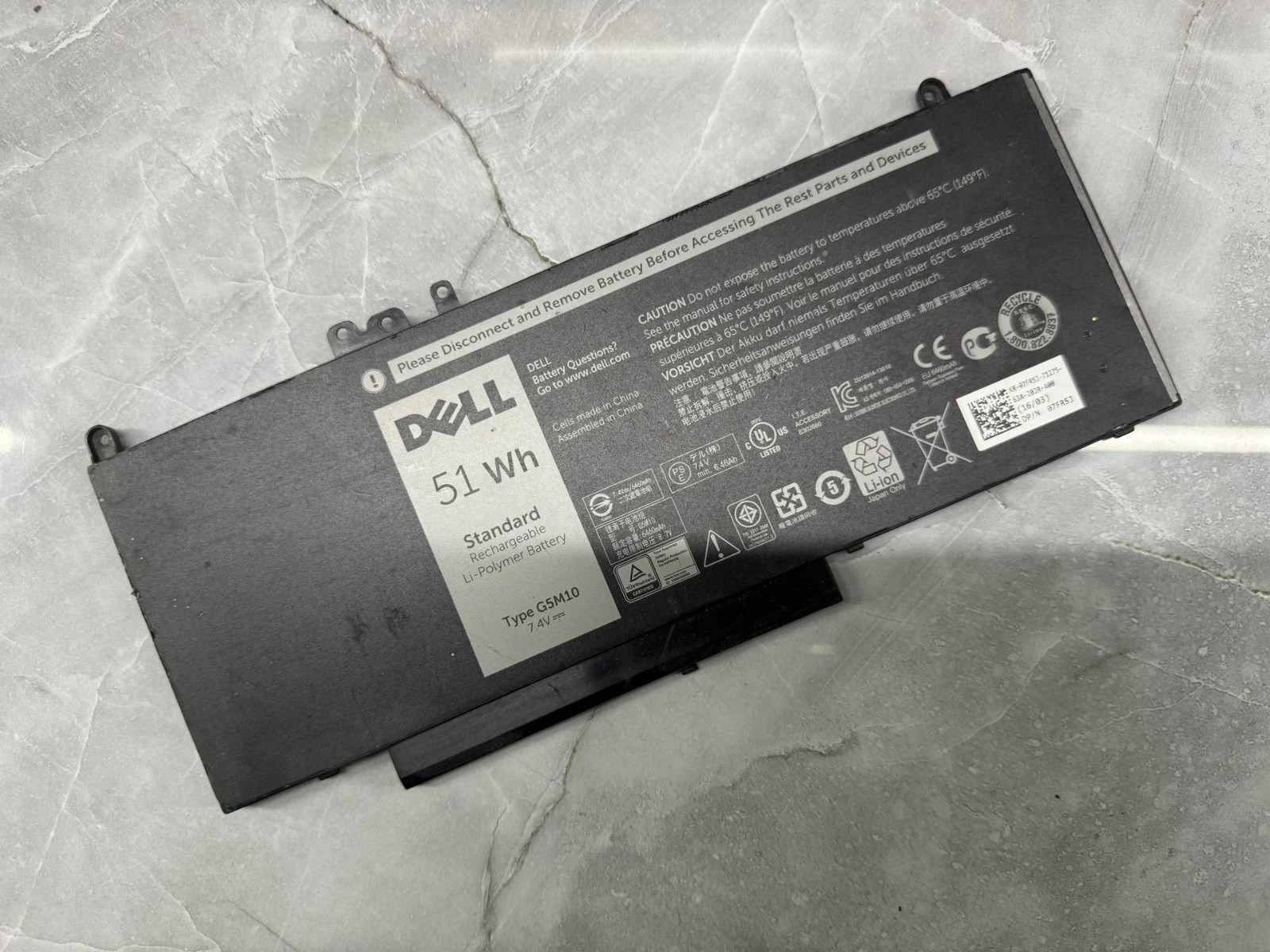OEM G5M10 Battery for Dell Latitude E5450 E5550 E5250 Notebook Laptop 15.6" 51wh