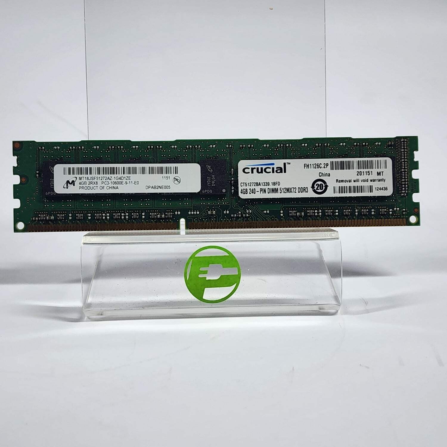 Crucial 512mx72 4GB(1x4GB) DDR3 1600MHz 201250