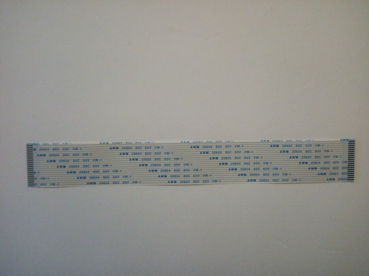 20 Pins 1.25mm Pitch AWM 20624 80C 60V VW-1 FFC Flexible Flat Ribbon Cable Wire
