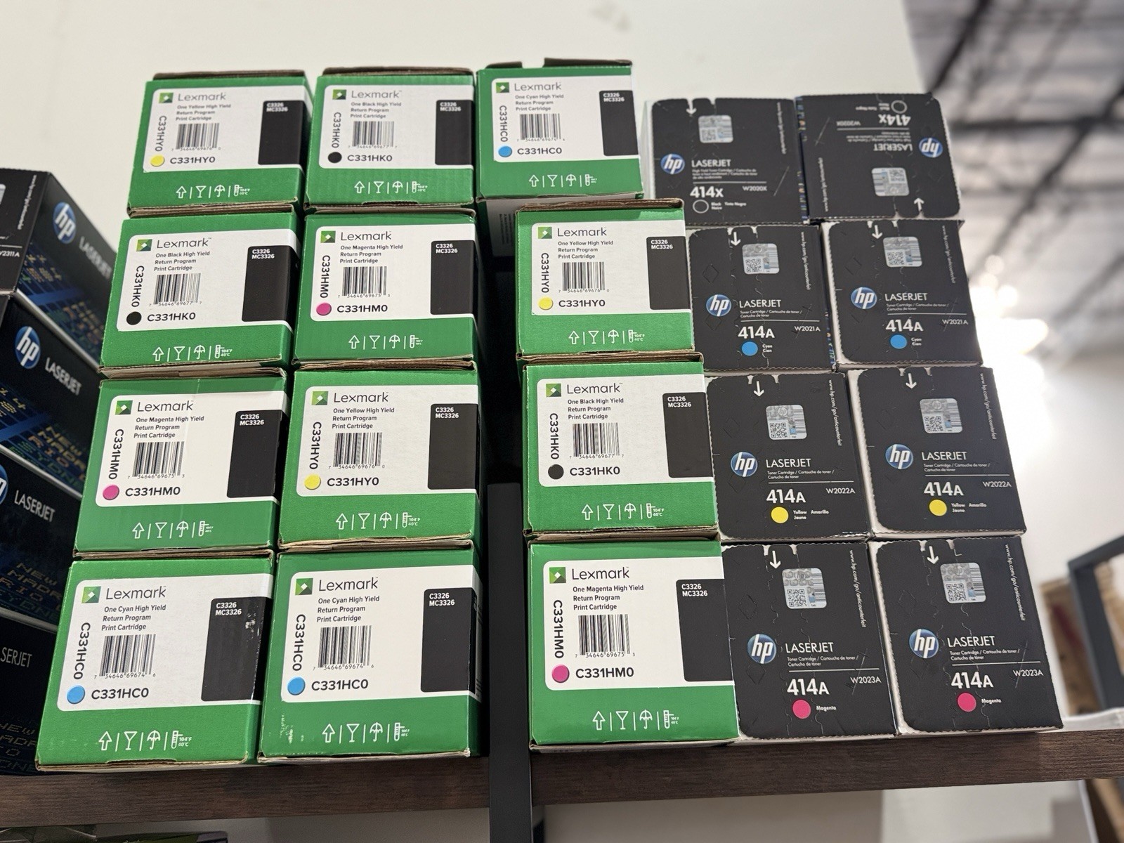Lexmark C331HK0 C331HY0 C331HM0 C331HC0 High Yield Toner Set (4 packs)