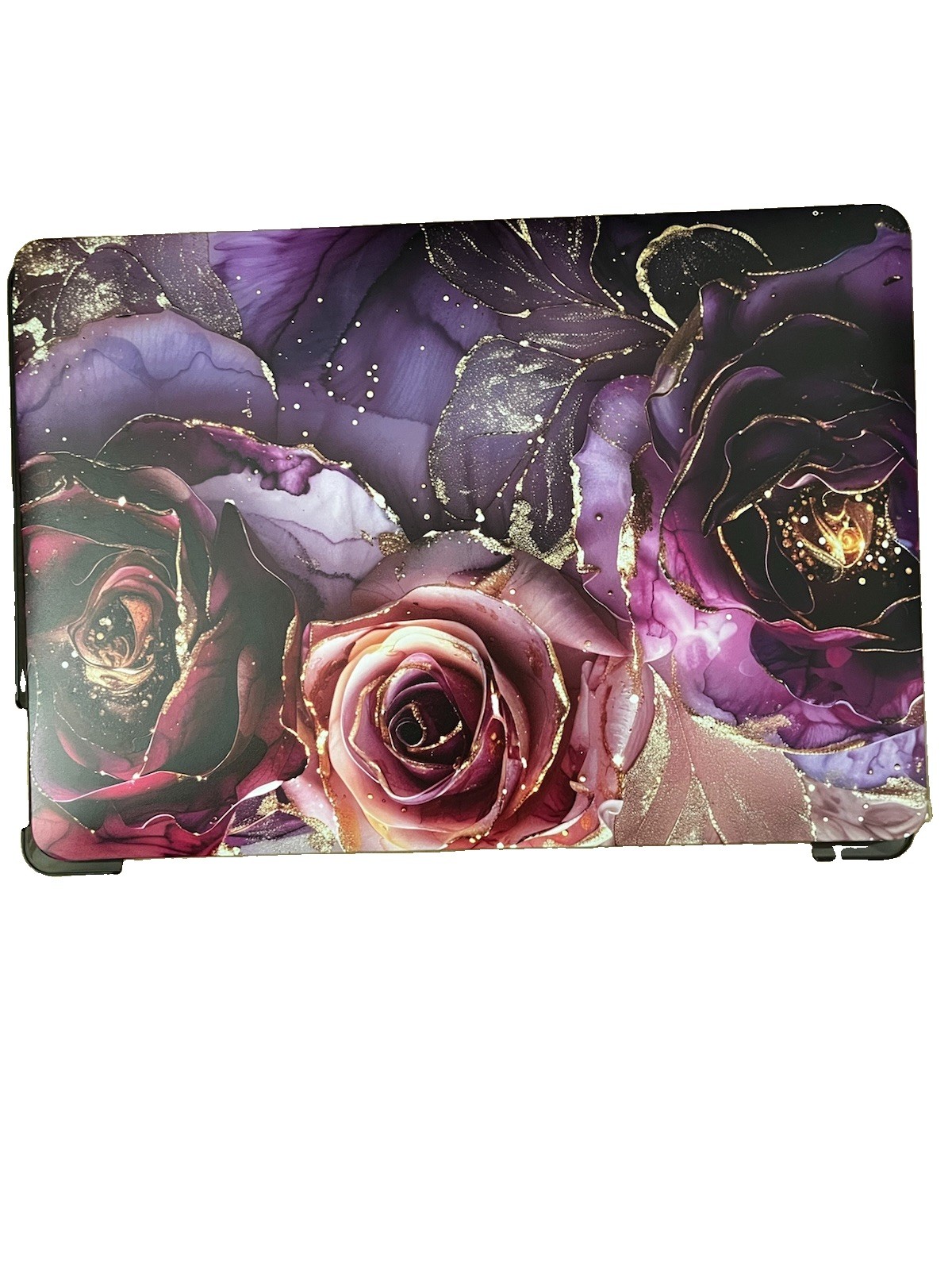 Mektron Rigid Floral Hard Case Purple/Black for Apple MacBook Pro 13 in
