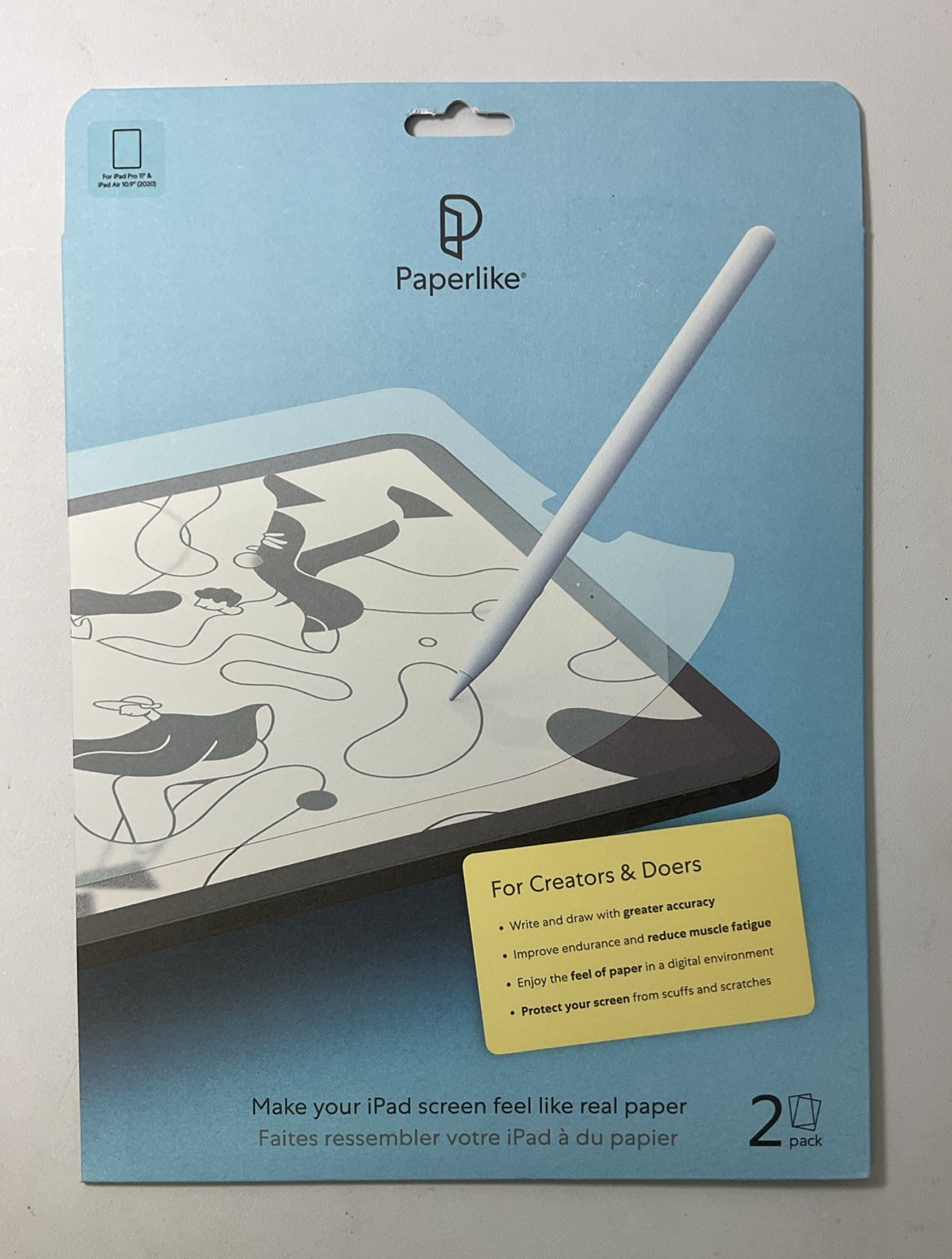 The Paperlike Screen Protector for Apple iPad Pro 11" & iPad Air 10.9" 2 Pack