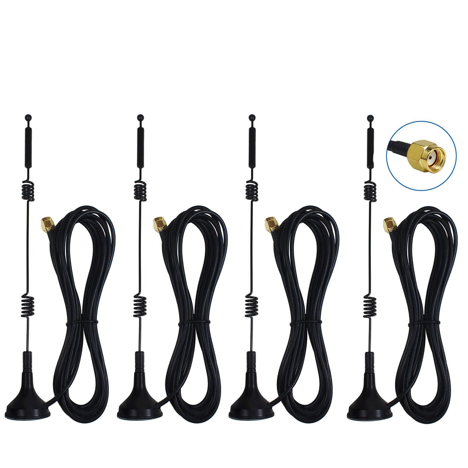 Dual Band Long Range WiFi Antenna (4-Pack), Eifagur 4-Pack Magnetic