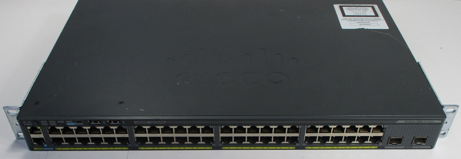 Cisco Catalyst WS-C2960X-48TD-L 48 Port Gigabit Switch 2x SFP+ 2960-X