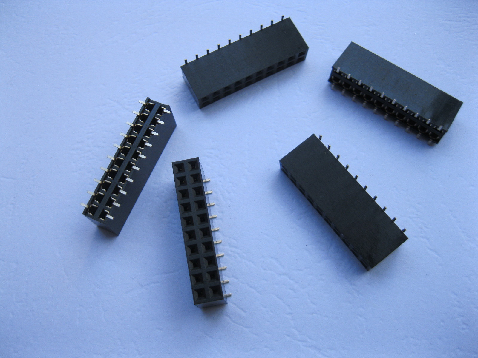 30 pcs SMD SMT 2.54mm 2x10 20pin Female Pin Header Double Row Strip Gold Plated