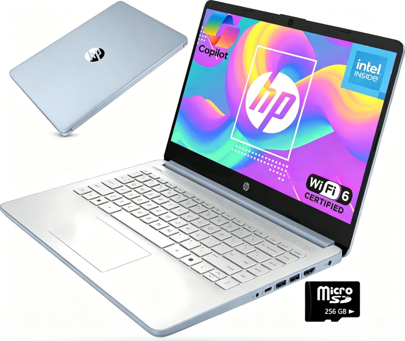 HP 14 ''Laptop, Intel Processor N150, 4GB RAM, 128GB UFS + 128GB MSD, Win11 Pro