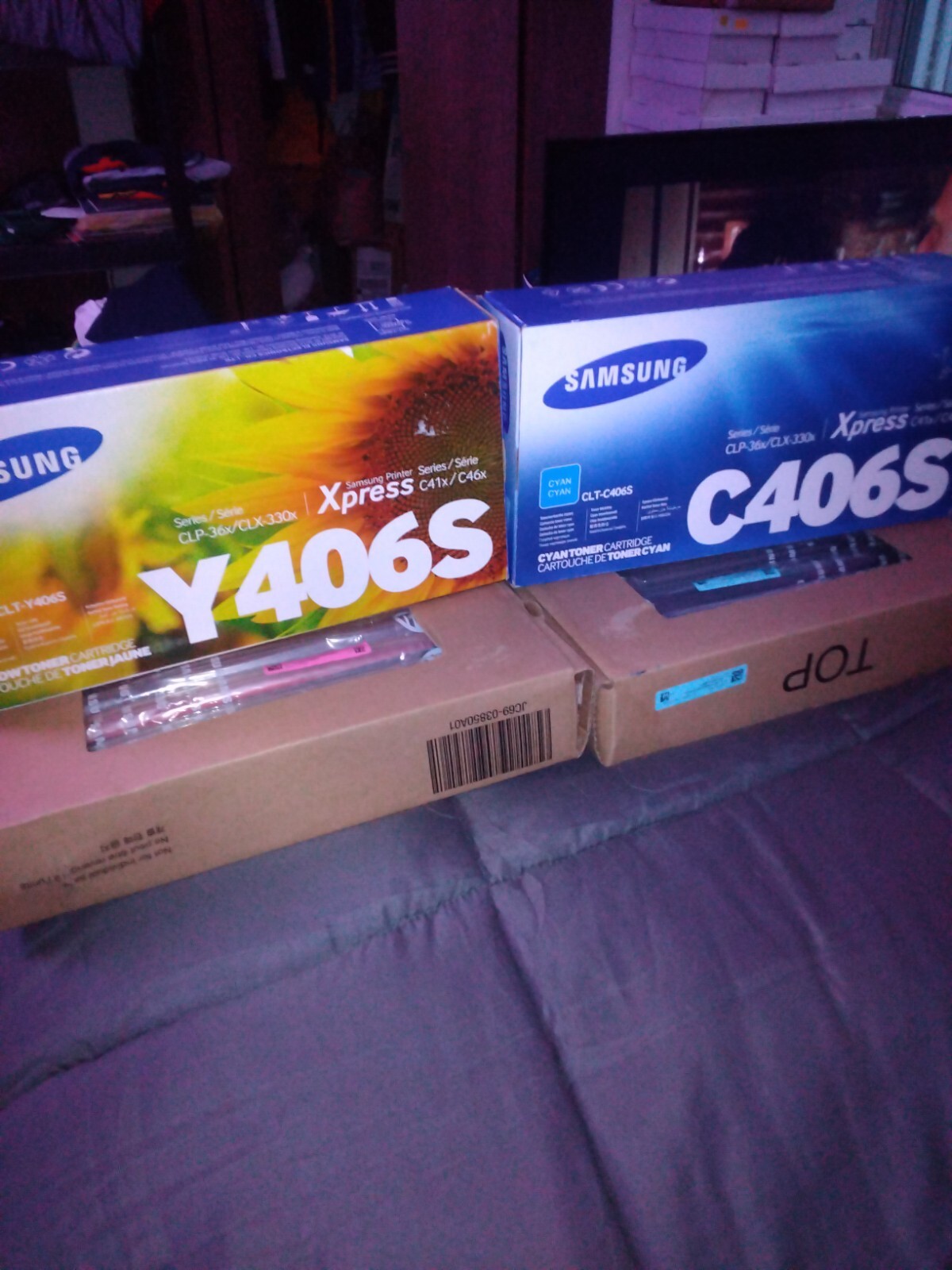 Genuine Samsung 406S Toner Cartridge all 4 CLP-36x/CLX-330x cyan yellow magneta