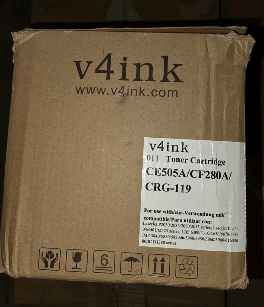 2PK V4ink 011 Toner Cartridge CE505A/CF280A/CRG-119 NEW - OPEN BOX