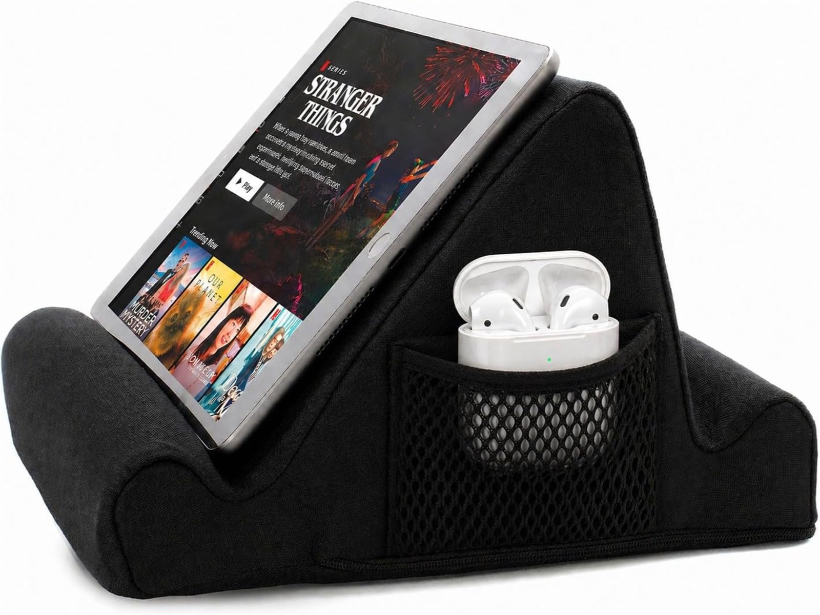 Tablet Lap Cushion with Support for Bed Flights and Travel