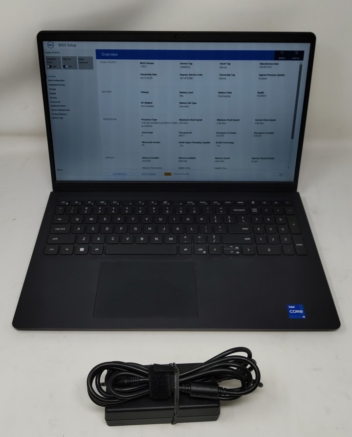 DELL VOSTRO 15 3510 Laptop Intel 11TH GEN I5-1135G7 8GB 256GB SEE NOTES
