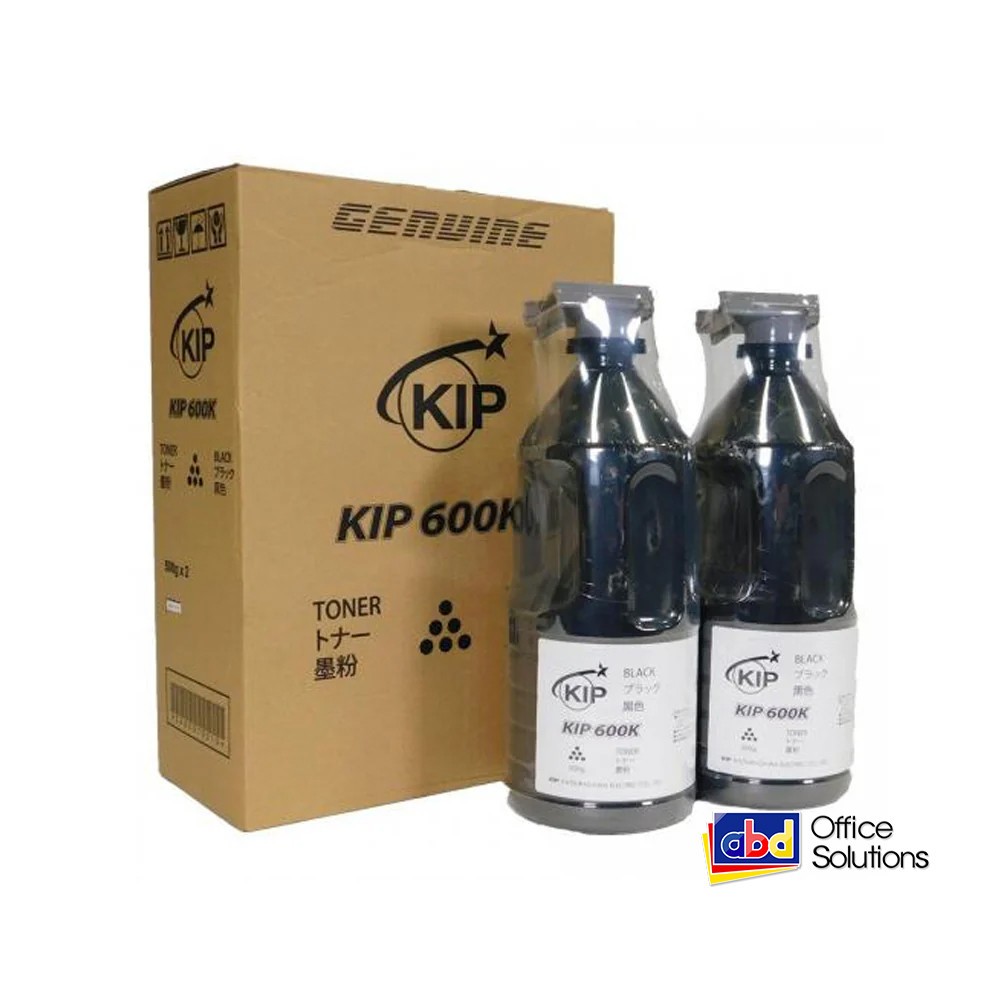 KIP 600/700C Series Black Cyan Yellow Magenta Toner - 2 x 500 Gram Cartridges