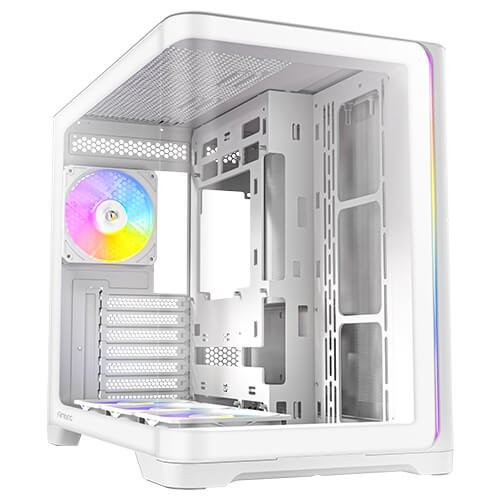 Antec C5 Curve ARGB White 4 x 120mm ARGB PWM Fans Included  Mid-Tower ATX Case