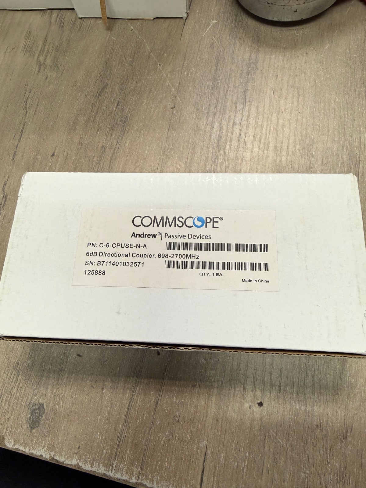 CommScope Andrew C-6-CPUSE-N-A Directional Coupler 6db Operating Band NEW