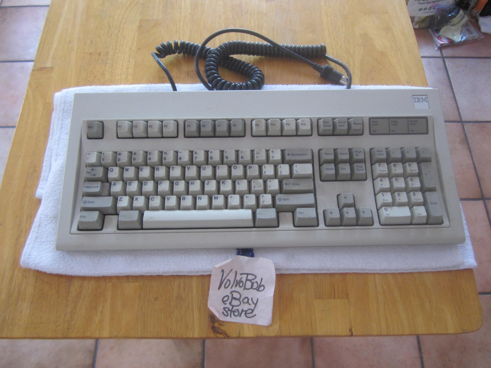 VNTG 1986 IBM Model M Clicky MECHANICAL Keyboard 1390131 W/5-PIN DIN BLACK CORD