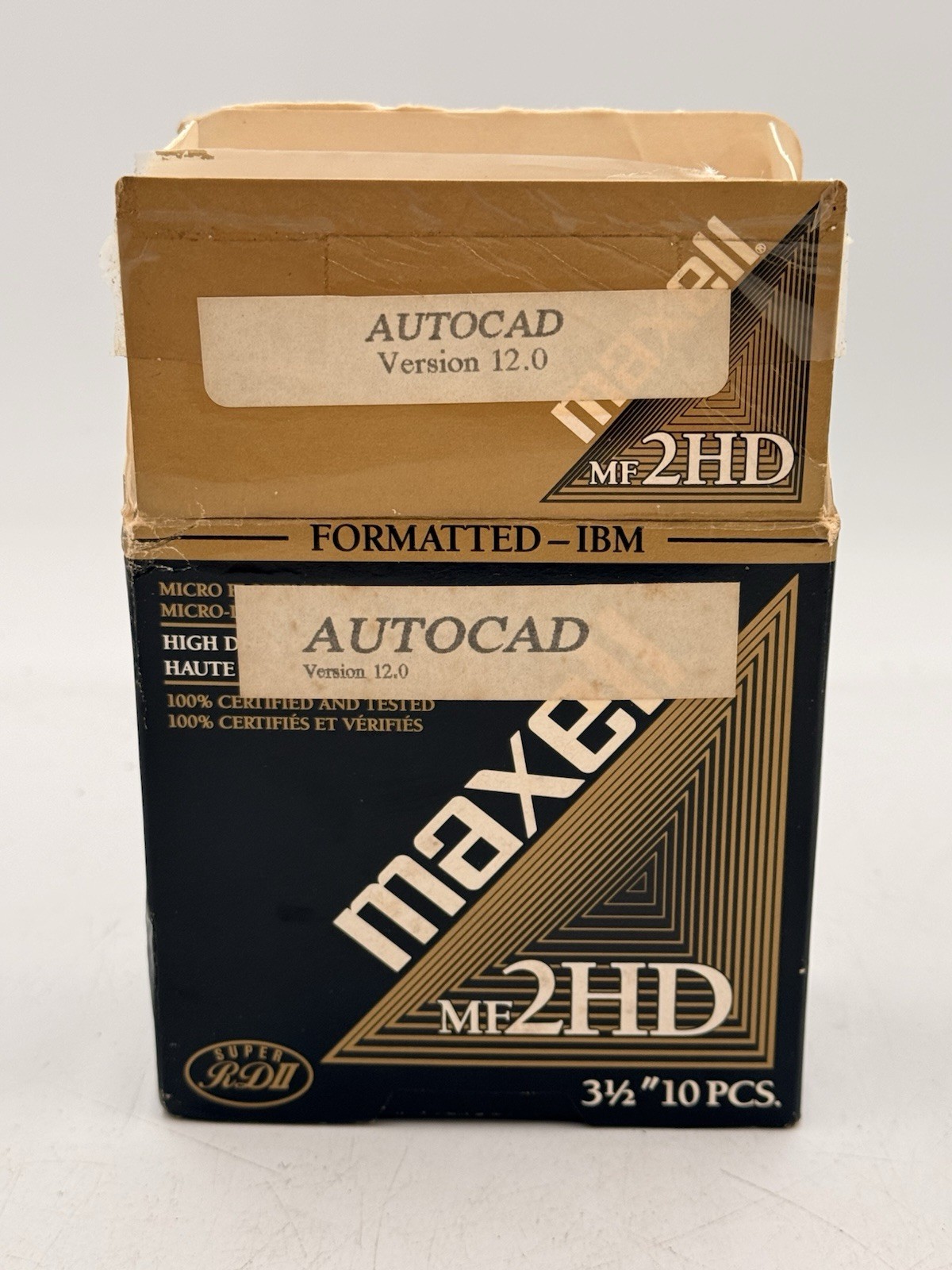 Maxell MF2HD 3.5" Micro Floppy Disks 10 Pack  High Density Double Sided