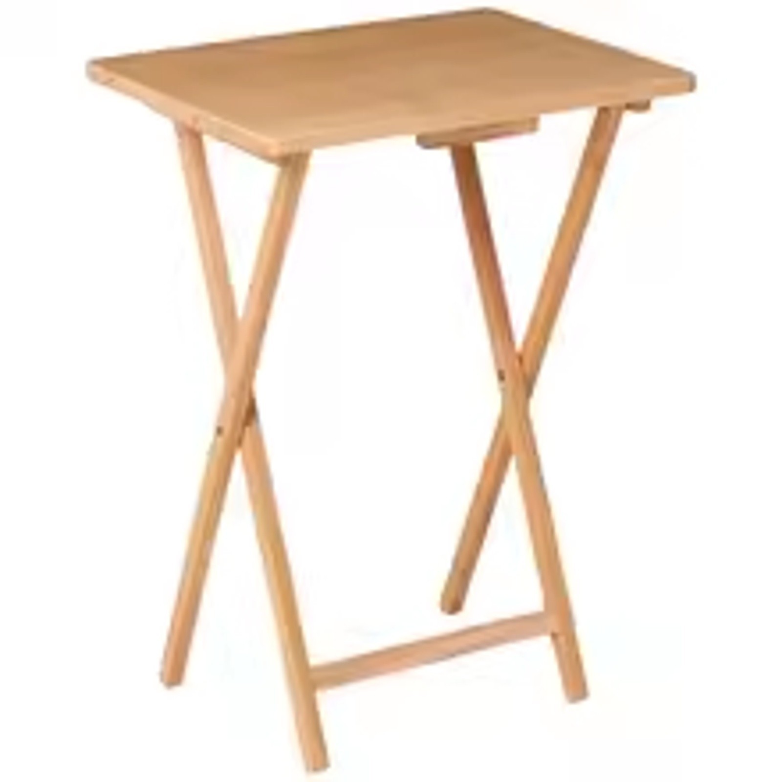 Foldable Wooden Tray Table – Portable Snack & Laptop Stand