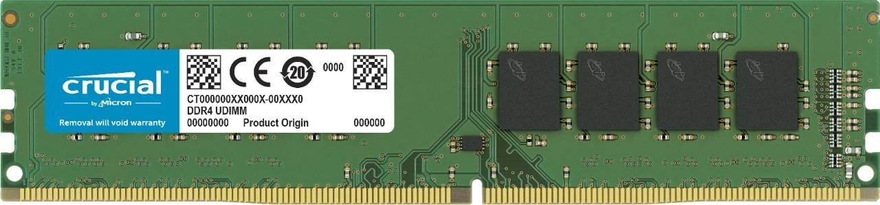 Crucial 8GB DDR4 2666MHz PC4-21300 Desktop Memory 288-Pin SR x8 CT8G4DFS8266 