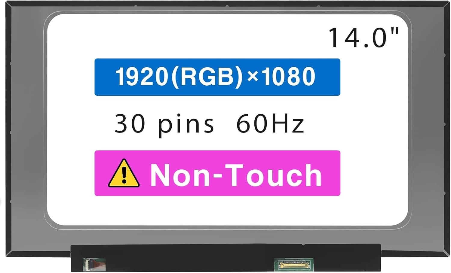 14.0" LCD Screen for HP Chromebook 14b-na0010wm P/N M34158-001 FHD Non-Touch