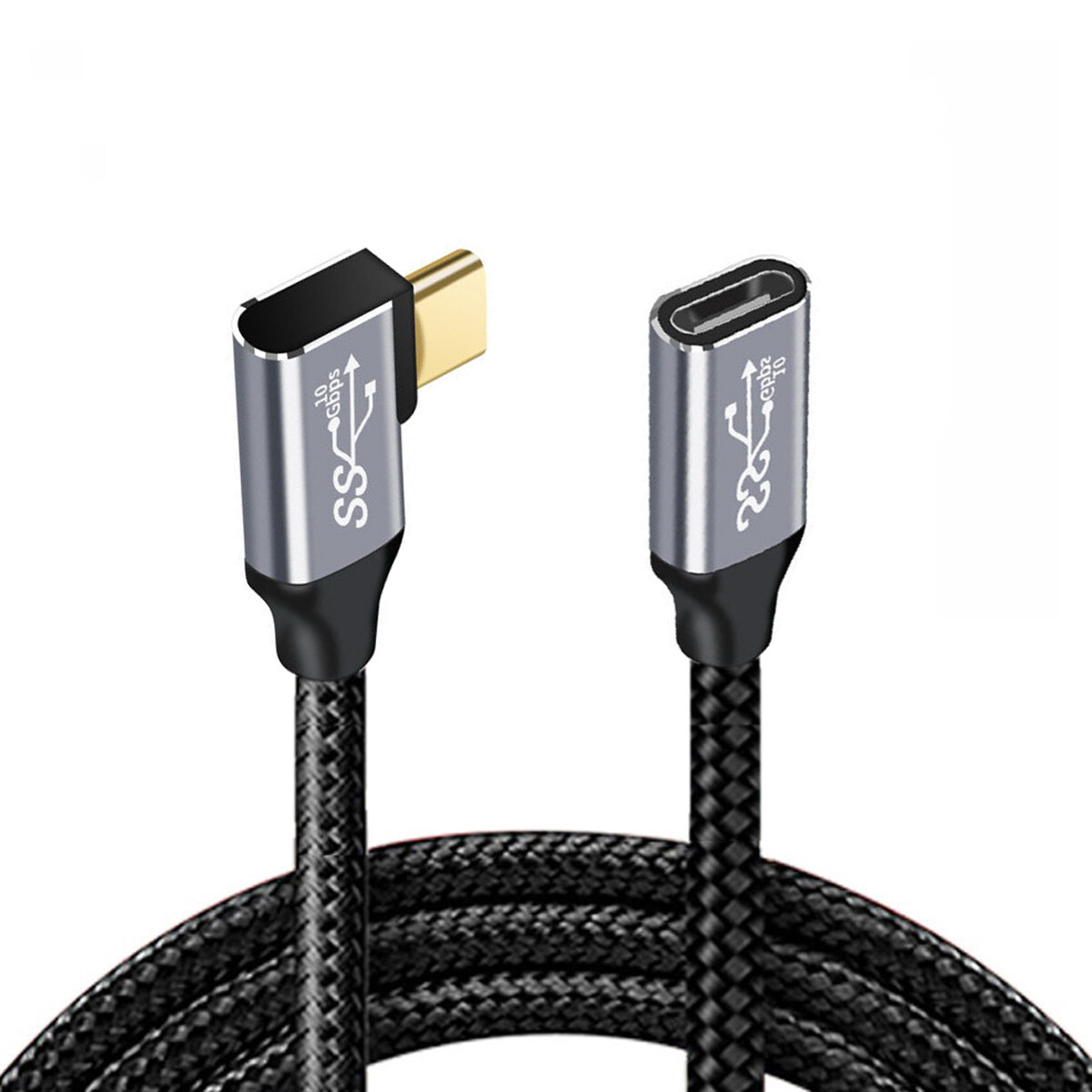 Cablecy USB-C USB 3.1 Type C Male to Female Extension Data Cable 10Gbps 100W