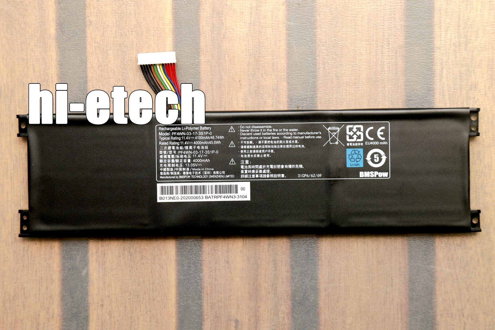 💖Genuine PF4WN-03-17-3S1P-0 Battery For Motile M141 M142 Hasee KINGBOOK U43 U45