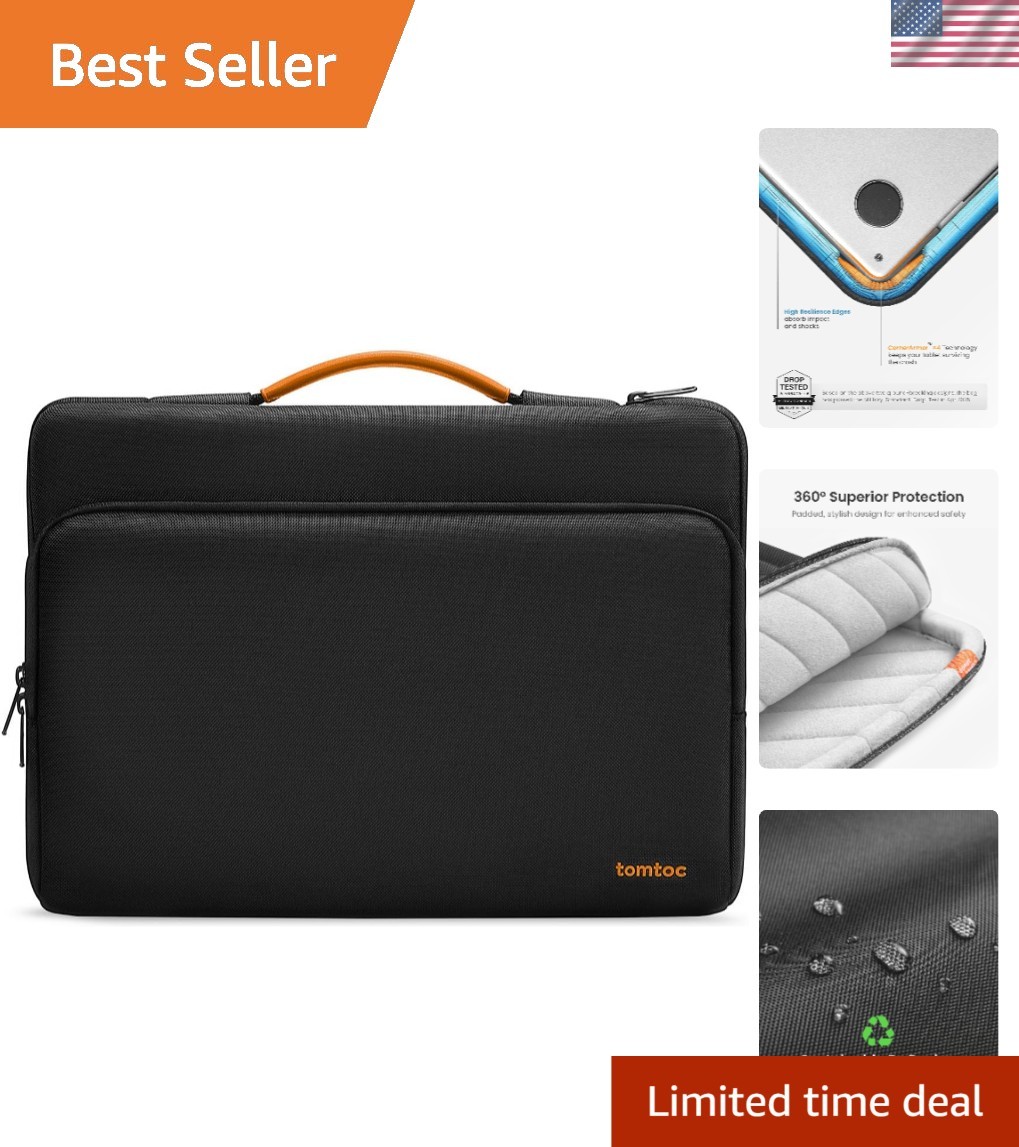 Military-Grade Protective Sleeve for 13.5-14.4 Inch Laptops & Tablets