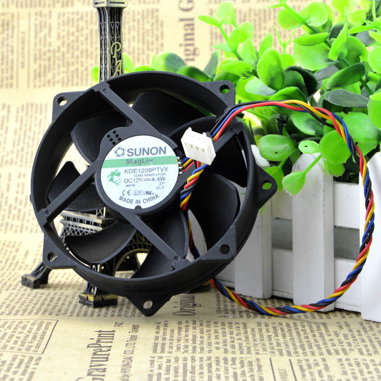 2PCS SUNON 90/80mm x 25mm KDE1209PTVX Maglev Cooler Cooling Fan 12V 4.4W